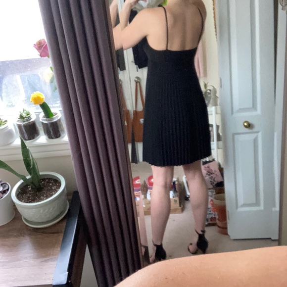 2/$20 Black Pleated Dress LBD - Picture 6 of 9